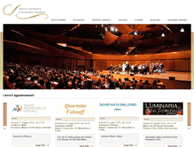Tablet Screenshot of nuovaorchestrascarlatti.it